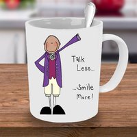 Hamilton Tasse, Hamilton, Talk Less Smile More, Fan, Cup, Zitat, Musicals, Musical, Period Mug von Blackshoegifts