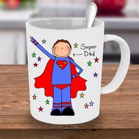 Tasse Für Papa, Superdad, Väter Leckerli, Geschenk Ihn, Held Dad, Superheldentasse, Superdad, Held, Einzigartige Tasse, Individuelle Bester Papa von Blackshoegifts