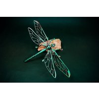 Libelle Ala Kupfer Mit Patina Libelle Ala Kupfer Mit Patina von BlacksmithAlchifer