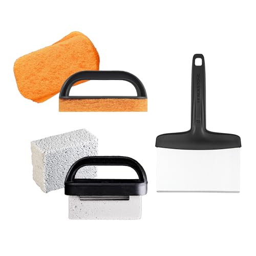 Blackstone 5060 Professional Grillrost Reinigungsset, Edelstahl, Schwarz, 8-teilig von Blackstone