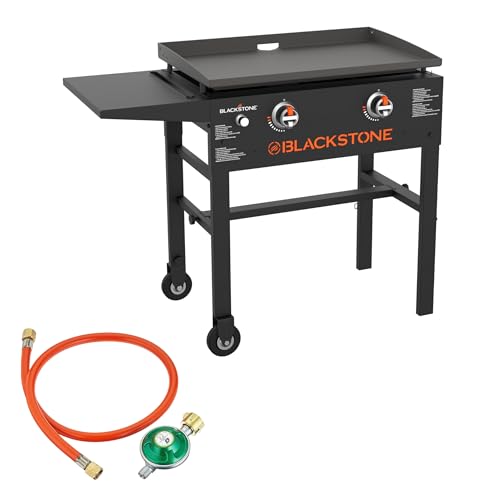 Bundle of Blackstone 28″ Griddle Tischgrill mit 2 Brennern + 50 mBar Regulator von Blackstone