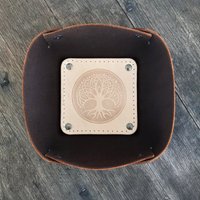 Leder Stummer Tablett, Tablett - Baum Des Lebens von BlackthornLeather