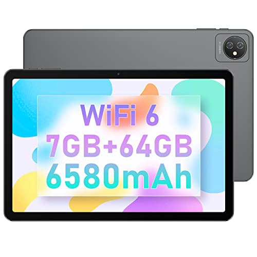 Blackview 10,1 Zoll TAB 8 Android 12 Tablet Touchscreen mit 5G/2,4G WiFi 6 Quad-Core, 7 GB RAM + 64 GB ROM/TF 1 TB, Akku 6580 mAh, Kamera 13 MP + 8 MP / BT5/Dual Box Lautsprecher 2-in-1 von Blackview