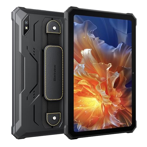 Blackview Active 8 - Robustes Tablet - 10,36“ Display - 4G-Netz - Dual SIM - 6GB RAM + 128GB ROM - Unisoc T616 - Schnellladen - 16MP + 13MP Kameras - Schwarz von Blackview