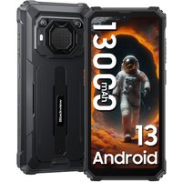 BV6200Pro Schwarz Rugged Smartphone, Outdoorhandy mit 8 GB RAM und 128 GB Speicher von Blackview
