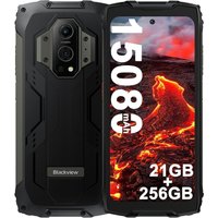 Blackview BV9300 schwarz Rugged Smartphone Entfernungsmesser 6,7" Outdoor Handy mit 21GB RAM/256GB von Blackview