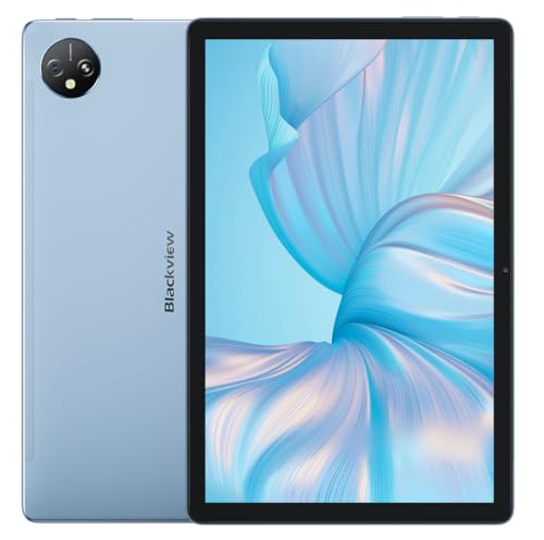 Blackview Tab 80 10,1'' HD+ Android 13 Tablet, 16GB+128GB (1TB Erweiterbar), 7680mAh Batterie, Widevine L1, Dual SIM 4G LTE+WiFi, 13MP+8MP Kamera, Dual Box Stereo Lautsprecher, GPS Bluetooth Blue von Blackview