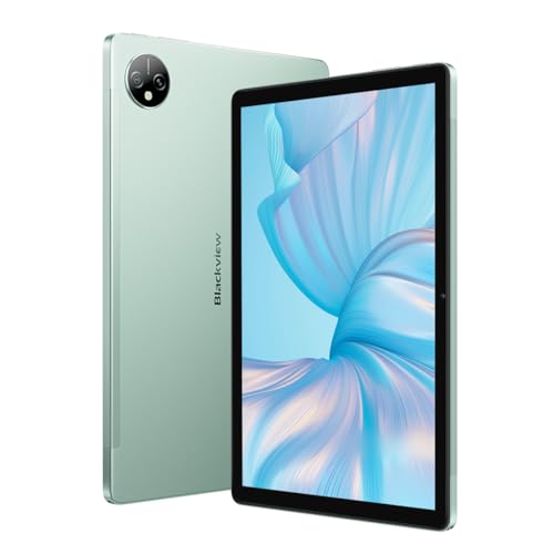 Blackview Tab 80 - Intuitives Tablet mit Touchscreen - 10.1“ Display - 4 GB RAM + 128 GB ROM - Unisoc Tiger T606 - Kameras 8 MP + 13 MP - 7.680 mAh Akku - Grün von Blackview
