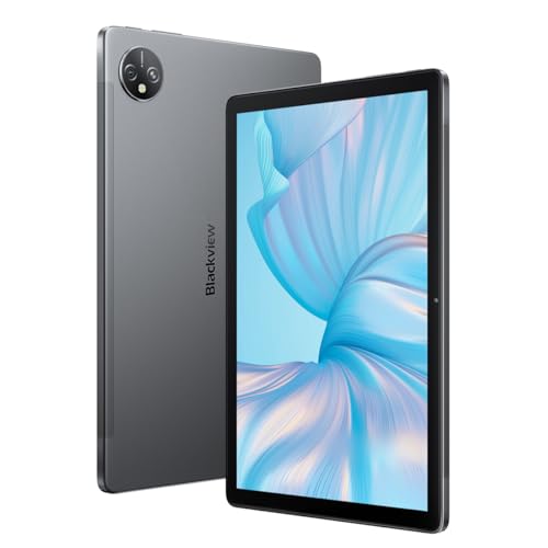 Blackview Tab 80 - Intuitives Tablet mit Touchscreen - 10.1“ Display - 8 GB RAM + 128 GB ROM - Unisoc Tiger T606-8 MP + 13 MP Kameras - 7.680 mAh Akku - Grau von Blackview