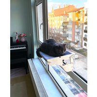 Verbessern Sie Das Nickerchen Ihrer Katze Mit Unserer Fensterbank Aus 100% Naturholz Ein Gemütliches Katzen-Hängematten-Regal-Erlebnis von BladeDesignStore