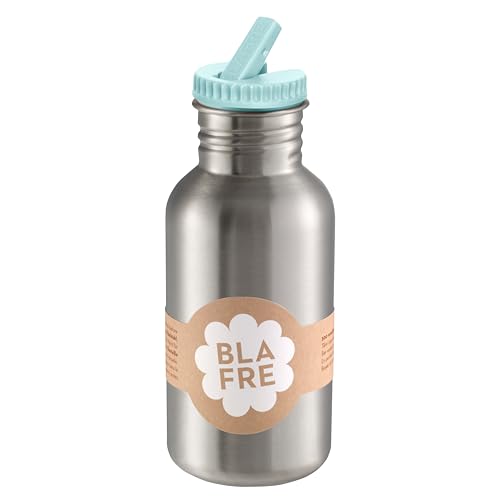 Blafre Stahlflasche 500ml mit Trinkschnabel, hellblau von Blafre