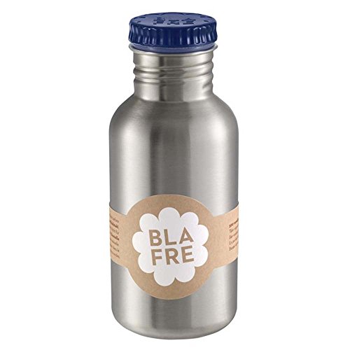 Blafre - Trinkflasche aus recyceltem Edelstahl, 500 ml, Marineblau – klassisches Design und eine super Methode, um Wegwerf zu vermeiden, 4568 von Blafre