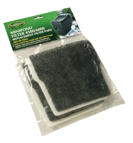 Blagdon Kohlenfaser/Woll-Ersatzpads für Mini-Teichfilter, 2er-Packung von Blagdon