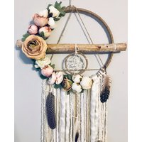 Traumfänger, Rustikaler Blumentraumfänger, Boho Traumfänger Wandbehang, Kinderzimmer Art von BlairBaileyDesign