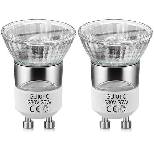 Blakapoo MR11 GU10 230V Glühbirnen, GU10 Sockel 45°Ausstrahlungswinkel, Dimmbarer strahler Warmweiß 2800K, 35mm diameter, für Deckenbeleuchtung, Scheinwerfer, Schienenlicht, Dekorative, 2er Pack von Blakapoo