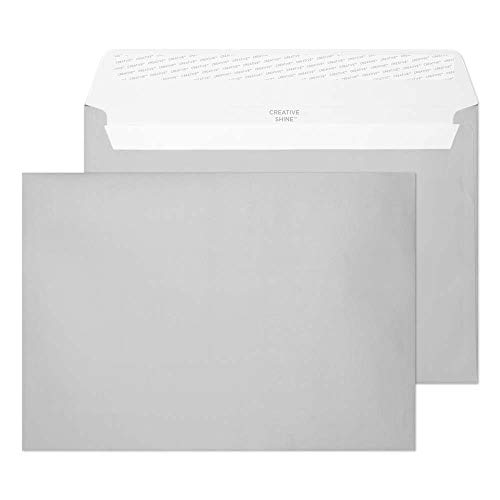 Blake Creative Shine 412 Briefumschläge Haftklebung Silber Metallic C4 229 x 324 mm - 130g/m² | 250 Stück von Blake