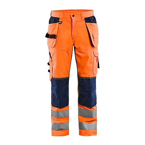 Blaklader 156518115349D128 High Vis Arbeitshose mit Ventilationseffekt, High Vis Orange/Grün, Größe D128 von BLÅKLÄDER