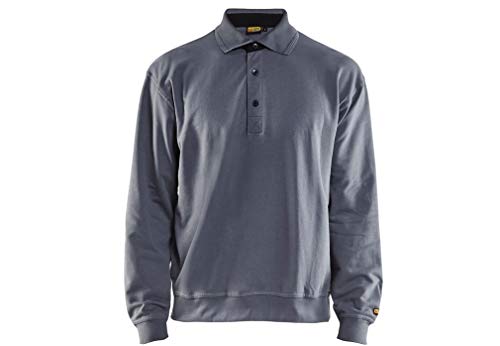 Blaklader 33701158 SWEATSHIRT MIT KRAGEN, Grau, grootte XXL von Blakläder