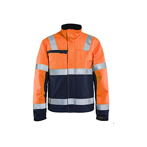 Blaklader 406915135389XL Multinorm WinterJacke, High Vis Orange/Marineblau, Größe XL von BLÅKLÄDER