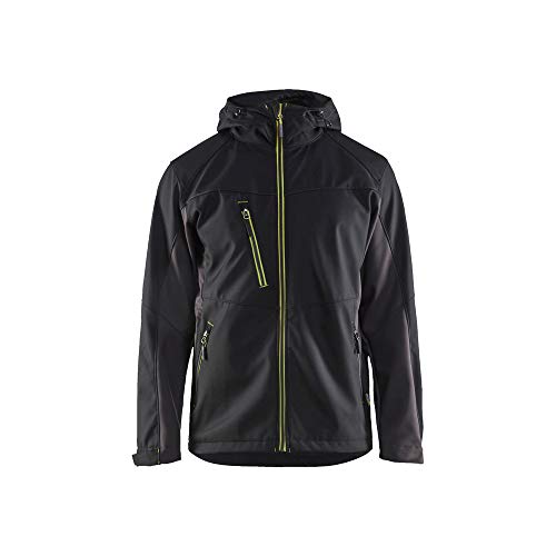 Blaklader 475325169933XL Softshell Jacke, Schwarz/Gelb, Größe XL von BLÅKLÄDER