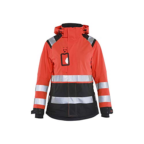 Blaklader 490419875599M Damen Shell Jacke, High Vis Rot/Schwarz, Größe M von BLÅKLÄDER