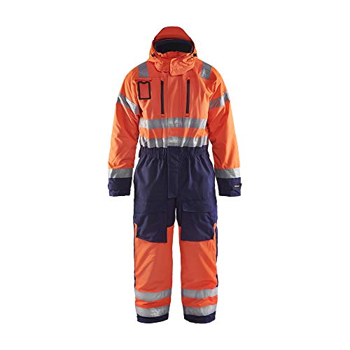 Blaklader 676319775389D100 Winteroverall, High Vis Orange/Marineblau, Größe D100 von BLÅKLÄDER