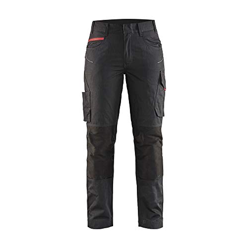 Blaklader 719513309956D21 Damen Service Arbeitshose mit Stretch, Schwarz/Rot, Größe D21 Blaklader 719513309956D21 Damen Service Arbeitshose mit Stretch, Schwarz/Rot, Größe D21 von BLÅKLÄDER
