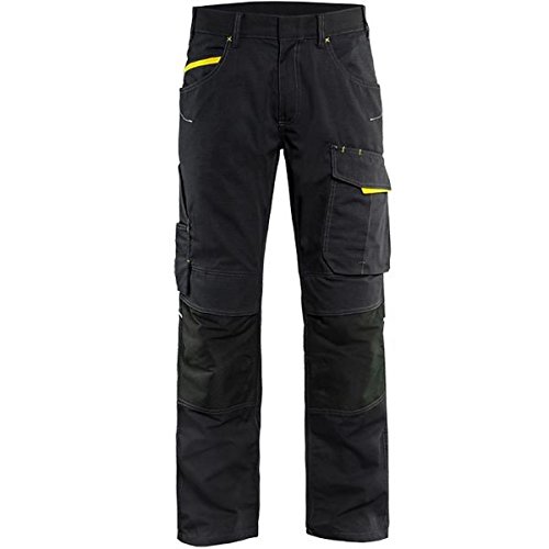 Blakläder 149513309933C62 Service Bundhose Größe in schwarz/gelb, C62 von BLÅKLÄDER