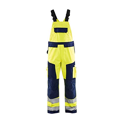 Blakläder Latzhose "High-Vis" Klasse 2 Größe, 1 Stück, C64, gelb/marineblau, 266018043389C64 von BLÅKLÄDER