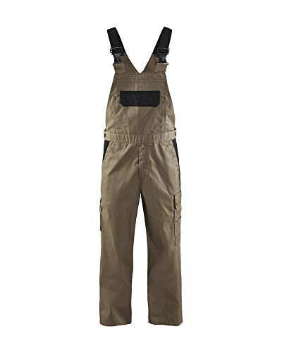 Blaklader 26641800 INDUSTRIE-LATZHOSE, Khaki / Schwarz, grootte C146 Blaklader 26641800 INDUSTRIE-LATZHOSE, Khaki / Schwarz, grootte C146 von BLÅKLÄDER