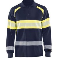 Blakläder Multinorm-Poloshirt, marineblau / gelb, Unisex-Größe: L Blakläder Multinorm-Poloshirt, marineblau / gelb, Unisex-Größe: L von Blakläder