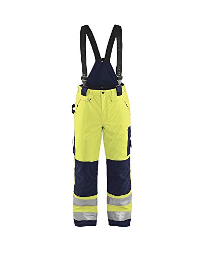 Blakläder Winterlatzhose "High Vis" Klasse 3 Größe, 1 Stück, D92, gelb/marineblau, 188519773389D92 von BLÅKLÄDER