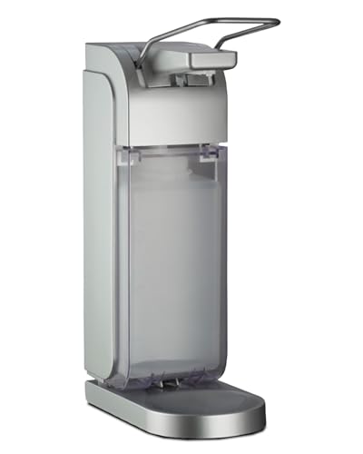 Blanc HYGIENIC - Desinfektionsmittelspender, Silber inkl. Leere 1L-Flasche zum Selbstbefüllen – Haut- & Händedesinfektion für professionelle Betriebshygiene – Dosiermenge variierbar - Made IN Germany von Blanc HYGIENIC