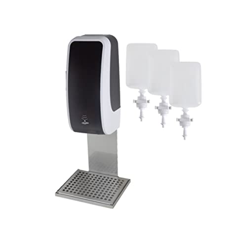 Blanc HYGIENIC Desinfektionsspender Cosmos – Spender mit Sensor, Tischständer und 3 x 1 Liter Desinfektionsmittel, ergiebige Händedesinfektion für ca. 3000 Anwendungen, Schwarz und Weiß Blanc HYGIENIC Desinfektionsspender Cosmos – Spender mit Sensor, Tischständer und 3 x 1 Liter Desinfektionsmittel, ergiebige Händedesinfektion für ca. 3000 Anwendungen, Schwarz und Weiß von Blanc HYGIENIC