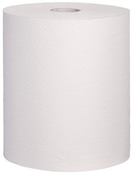 Blanc HYGIENIC Handtuchrolle – Set mit 6X Handtuchpapier-Rollen à 140 m, 2-lagig, 4 cm Ø Kern, Papierhandtücher-Rolle für Handtuchspender, Reiner Zellstoff, Weiß von Blanc HYGIENIC
