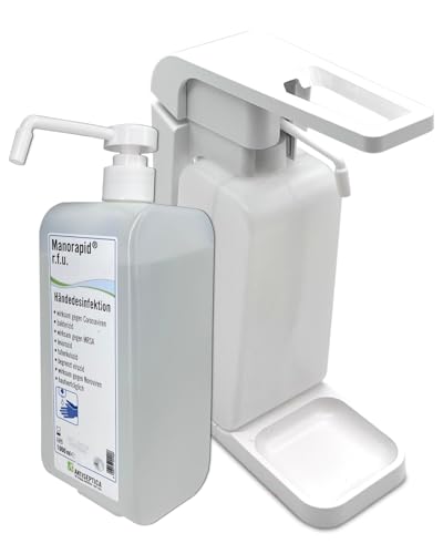 Blanc HYGIENIC SET: Blanc Hygienic Hebelspender 1.000ml + 2x 1 Liter Haut- und Händedesinfektion mit vormontierter Pumpe Farbe Weiß Blanc HYGIENIC SET: Blanc Hygienic Hebelspender 1.000ml + 2x 1 Liter Haut- und Händedesinfektion mit vormontierter Pumpe Farbe Weiß von Blanc HYGIENIC