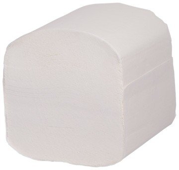 Toilettenpapier, 9.000 Blatt Toilet Tissue, 2-lagig, 100% Zellstoff, gefaltet, wasserlöslich, Einzelblatt von Blanc HYGIENIC