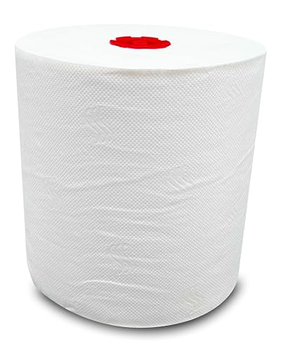 Blanc Cosmos Handtuchrollen "Classico" 840m Gesamt, 2-lagig, 140m pro Rolle, 6 Rollen, 100% Zellstoff - für Blanc Cosmos Handtuchrollenspender von Blanc HYGIENIC