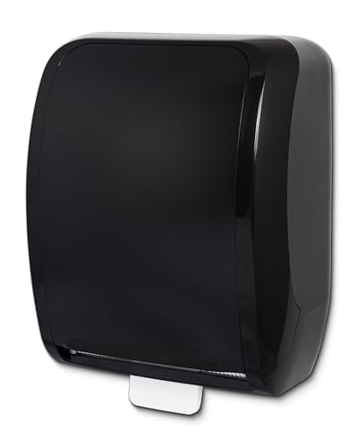 Blanc HYGIENIC Handtuchpapierspender Cosmos Autocut – Handtuchrollenspender zur Wandmontage, Schwarz von Blanc HYGIENIC