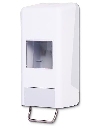 Blanc HYGIENIC Spender für Softflaschen – Wandspender für Hautschutz, Grobreiniger und Hautpflege, Softflaschenspender für 1 und 2 Liter Flaschen, Dosiermenge einstellbar, Weiß und Grau Blanc HYGIENIC Spender für Softflaschen – Wandspender für Hautschutz, Grobreiniger und Hautpflege, Softflaschenspender für 1 und 2 Liter Flaschen, Dosiermenge einstellbar, Weiß und Grau von Blanc HYGIENIC