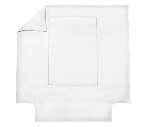 Blanc des Vosges Bettbezug, Schiefer, 260 x 240 cm von Blanc des Vosges