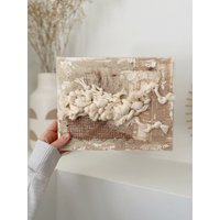 Leinwandweben Nr. 1/Abstrakte Malerei Textile Wandkunst Multimediakunst von BlancLaine