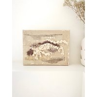 Weben Auf Leinwand #2/Abstrakte Malerei Textile Wandkunst Multimediakunst von BlancLaine