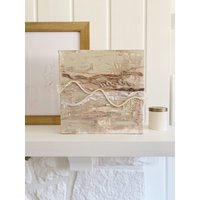 Leinwandweben Nr. 4/Abstrakte Malerei Textile Wandkunst Multimediakunst von BlancLaine