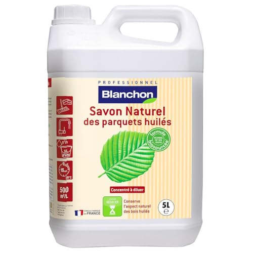 Naturseife für geölte Parkettböden Weiß 5L von Blanchon