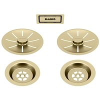 Accessoires - Überlaufset C-overflow für Doppelbecken, gold 203477 - Blanco von Blanco