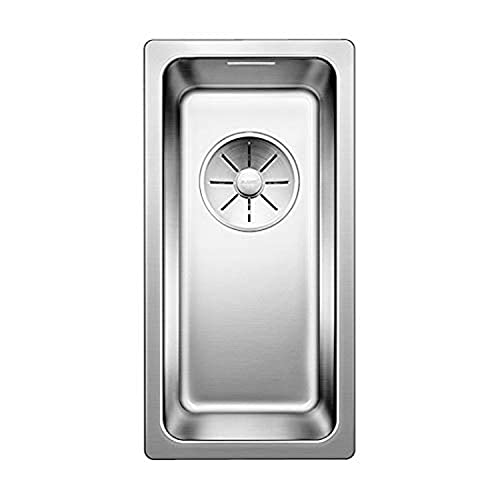 BLANCO ANDANO 180-IF | Edelstahl Spüle | Einbauart: Einbau von Oben & Flächenbündig | für 30 cm breite Unterschränke | Widerstandsfähig gegenüber Kratzern | Großes Beckenvolumen von BLANCO