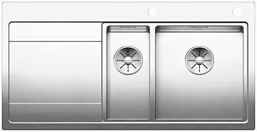 BLANCO DIVON II 6 S-IF | Edelstahl | Einbauart: Einbau von Oben & Flächenbündig | Hauptbecken rechts | für 60 cm breite Unterschränke | Widerstandsfähig gegenüber Kratzern BLANCO DIVON II 6 S-IF | Edelstahl | Einbauart: Einbau von Oben & Flächenbündig | Hauptbecken rechts | für 60 cm breite Unterschränke | Widerstandsfähig gegenüber Kratzern von BLANCO