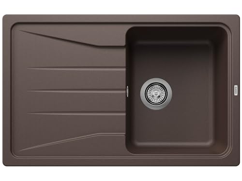 BLANCO SONA 45 S | Granitspüle aus SILGRANIT cafe | Einbauart: Einbau von Oben | reversibel | für 45 cm breite Unterschränke | Großes Becken | Reinigungsfreundliche Öberfläche BLANCO SONA 45 S | Granitspüle aus SILGRANIT cafe | Einbauart: Einbau von Oben | reversibel | für 45 cm breite Unterschränke | Großes Becken | Reinigungsfreundliche Öberfläche von BLANCO