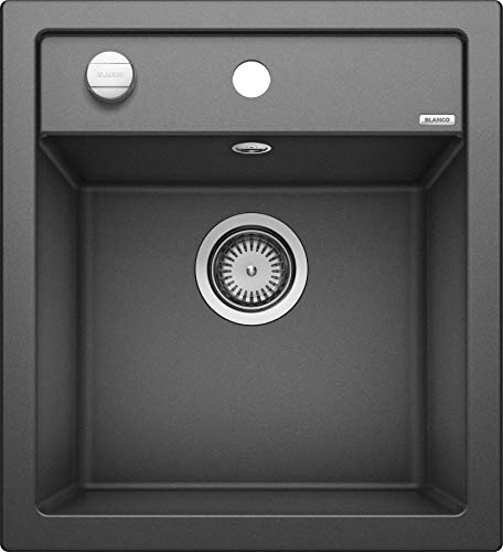 BLANCO DALAGO 45 | Granitspüle aus SILGRANIT anthrazit | Einbauart: Einbau von Oben | für 45 cm breite Unterschränke | Großes Beckenvolumen für optimale Nutzung | Reinigungsfreundliche Öberfläche BLANCO DALAGO 45 | Granitspüle aus SILGRANIT anthrazit | Einbauart: Einbau von Oben | für 45 cm breite Unterschränke | Großes Beckenvolumen für optimale Nutzung | Reinigungsfreundliche Öberfläche von BLANCO